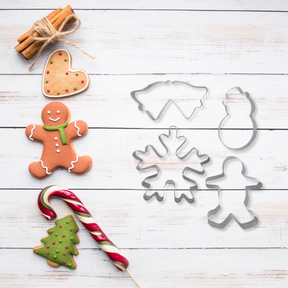 Lot de 4 emporte-pièces de Noël Zenker