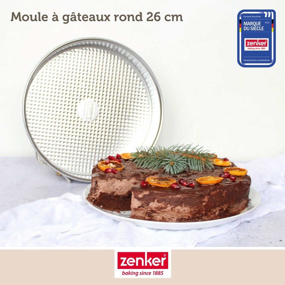 Moule à manqué à charnière 26,3 cm Zenker Silver