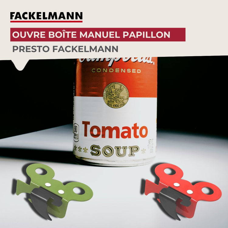 Ensemble de 2 Ouvre-boîtes manuel papillon Fackelmann