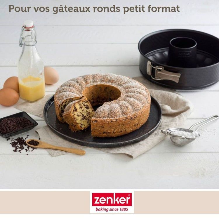 Set de 4 ustensiles de pâtisserie moule à manqué bols et spatule Black mettallic Black mettallic Zenker  Black mettallic