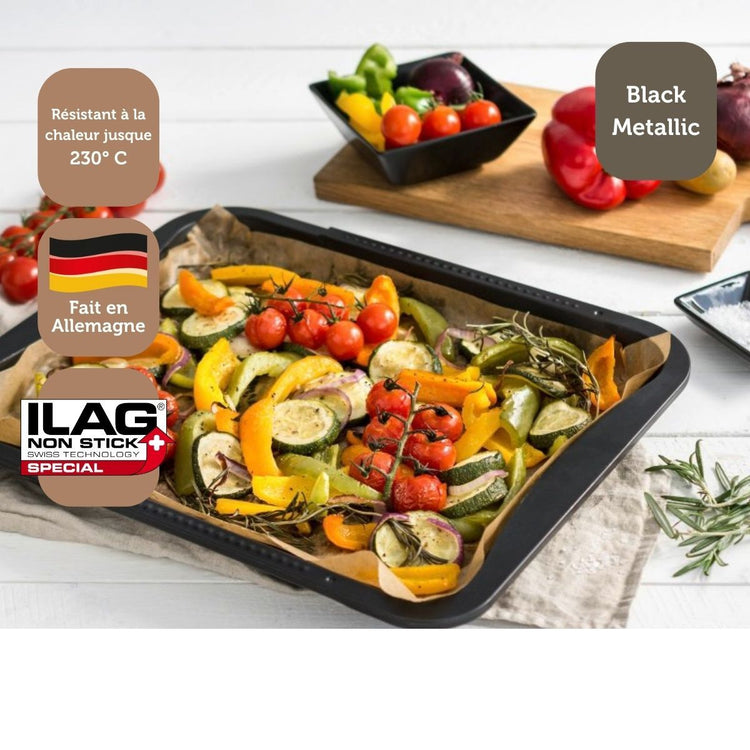 Set de 4 ustensiles de pâtisserie moule à gâteaux 2 bols et spatule pâtisserie Black mettallic Black mettallic Zenker  Black mettallic
