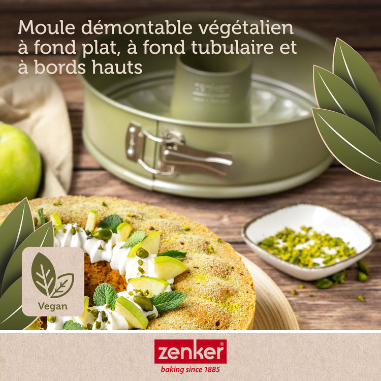 Set de 4 ustensiles de pâtisserie moule à gâteaux bol de mixage et spatule Zenker Green Vision