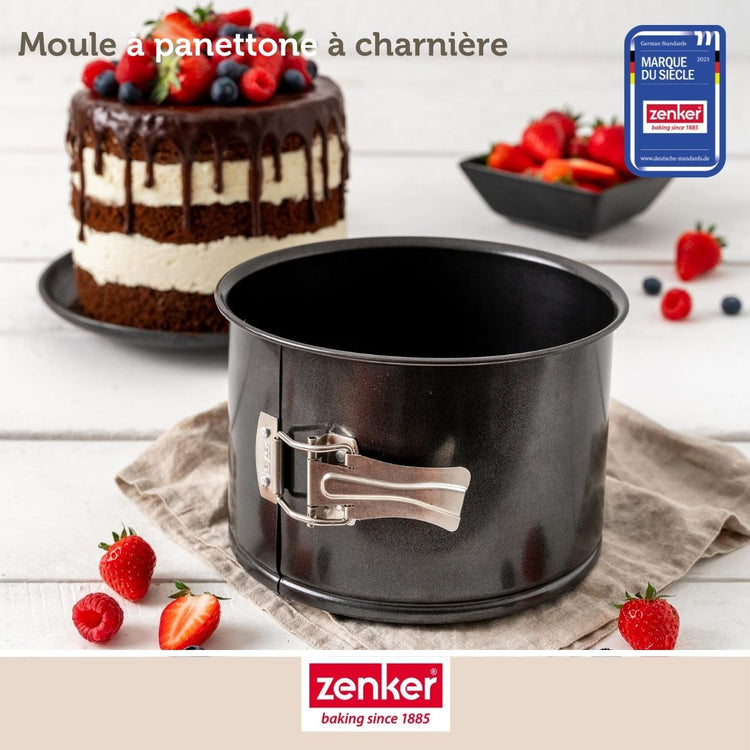 Set de 4 ustensiles de pâtisserie moule à gâteaux 2 bols et spatule Black metallic Black mettallic Zenker  Black mettallic