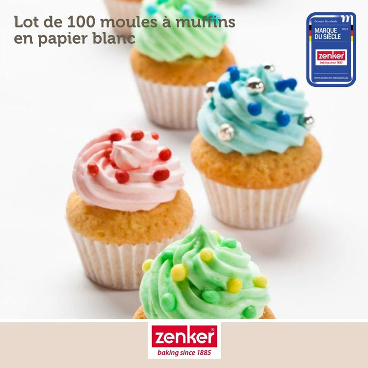 Set de 104 ustensiles de pâtisserie moules à muffins bol à mixer spatule de cuisine et verre doseur Zenker Smart Pastry