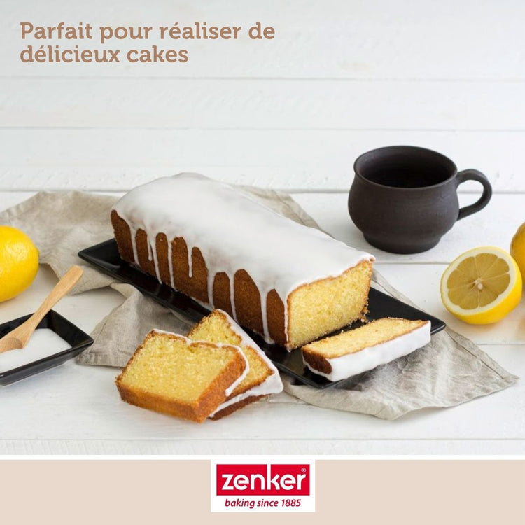 Set de 5 ustensiles de pâtisserie avec moule à gâteaux 2 bols spatule et verre mesureur Black metallic Black mettallic Zenker  Black mettallic