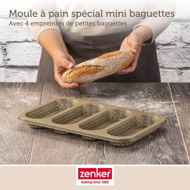 Set de 5 ustensiles de pâtisserie moule à gâteaux bol spatule pâtisserie et verre doseur Zenker Mojave Gold