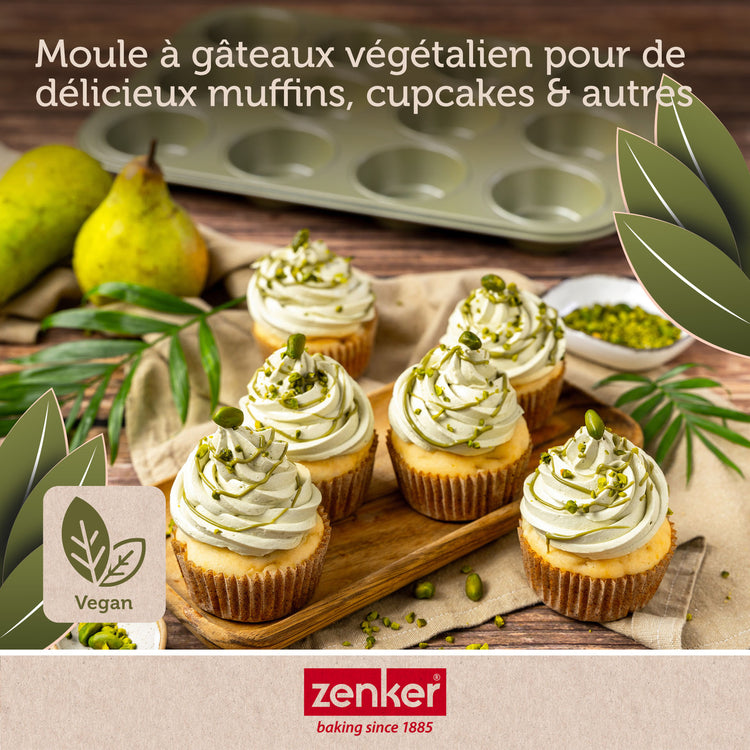 Set de 5 ustensiles de pâtisserie moule à gâteaux bol spatule pâtisserie et verre doseur Zenker Green Vision