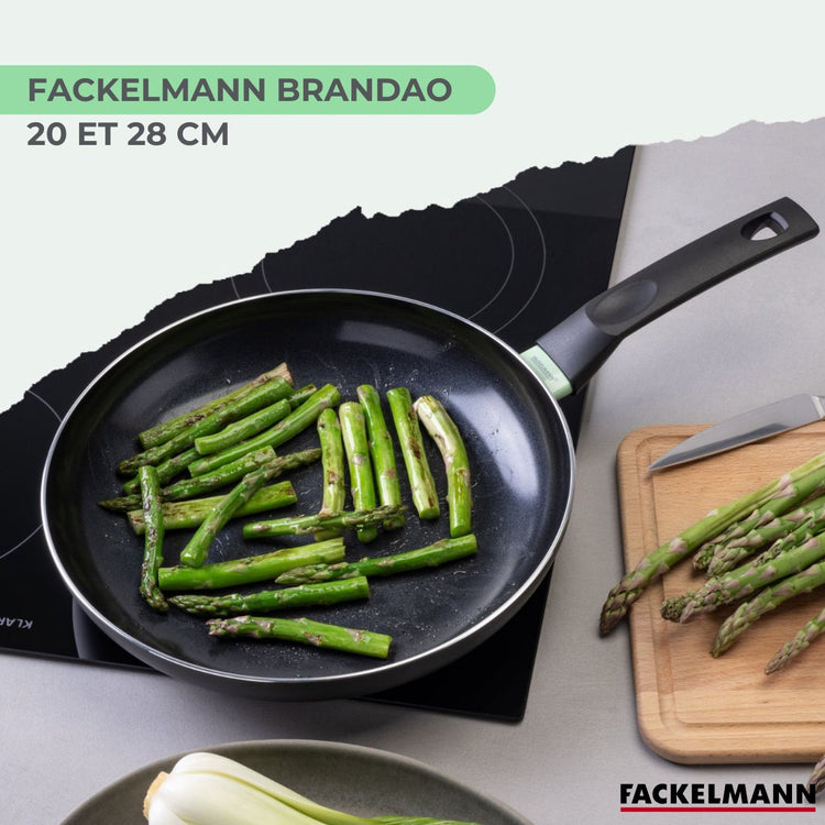 Set de 2 poêles antiadhésives céramique 20 et 28 cm Fackelmann Brandao