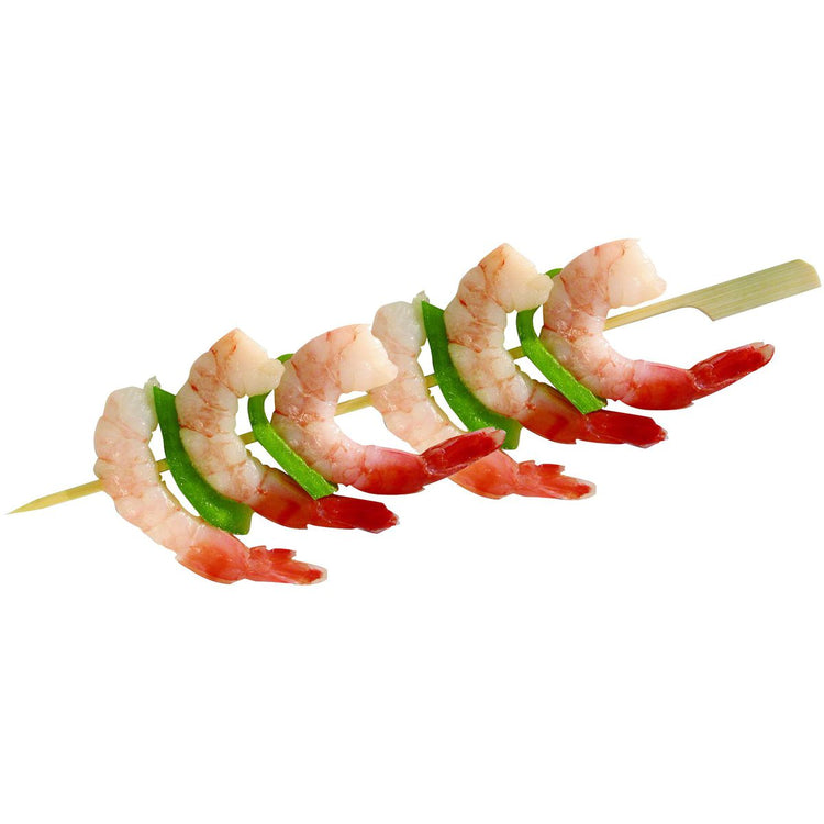 Lot de 100 pics en bois brochettes de 15 cm Fackelmann Single Use