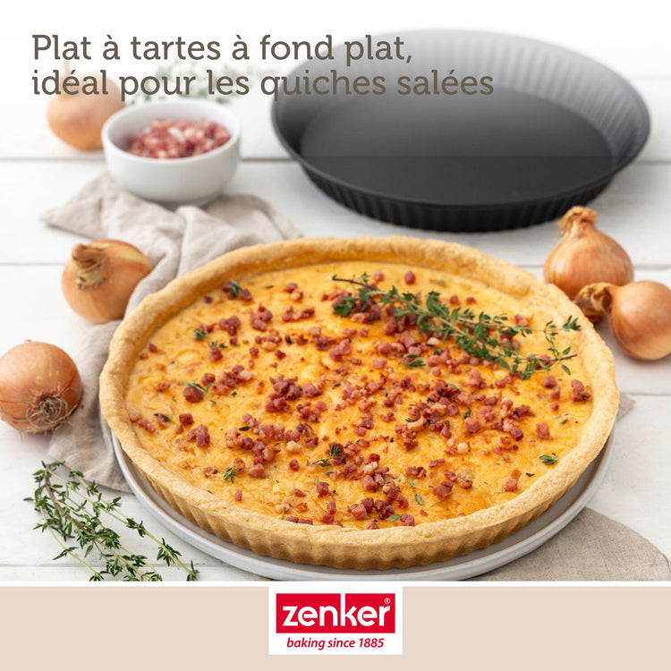 Lot de 2 moules à quiche lorraine 28 cm Zenker Spécial Countries