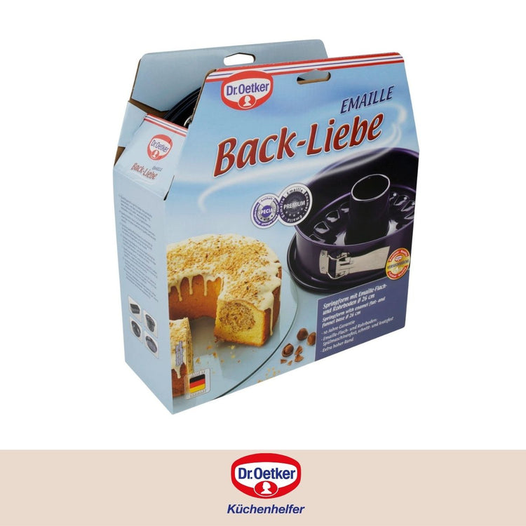 Lot de 2 moules à gâteaux 26/26 cm en acier Dr Oetker Back-Liebe