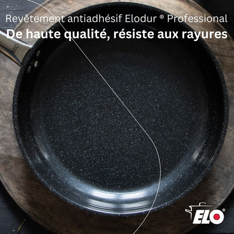 Poêle de cuisson avec revêtement céramique sans PFAS 24 cm Elo Profi Therm Platinum