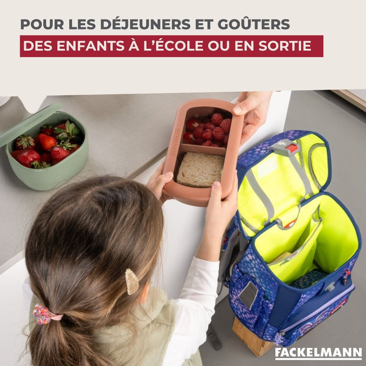 Lunchbox Terracotta à compartiment réglable 1 litre sans BPA Fackelmann Storage