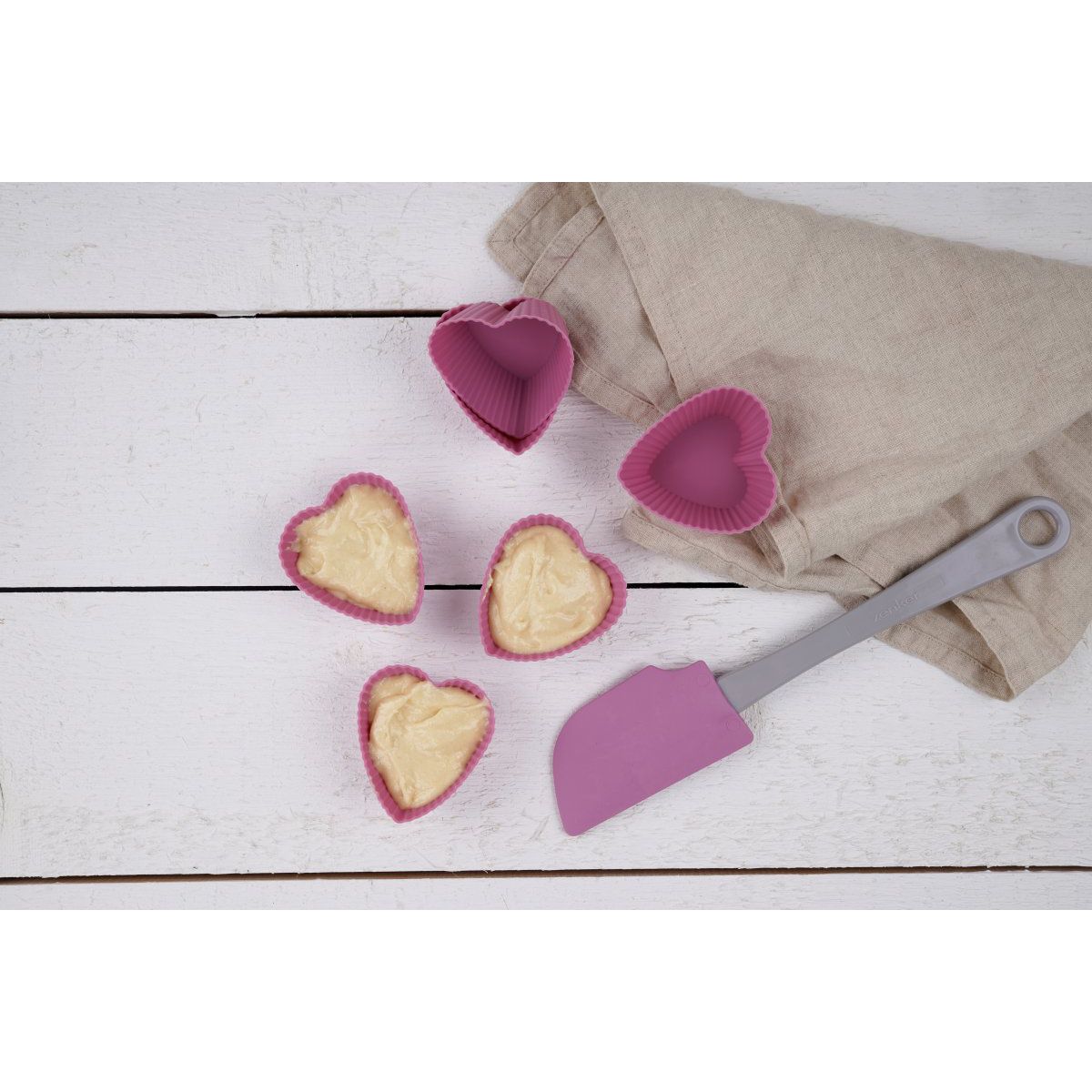 Spatule de pâtisserie rose en silicone Zenker Sweet Sensation