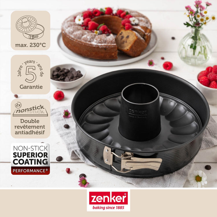 Moule à manqué et à savarin double fond 26 cm Zenker PerfectBack+