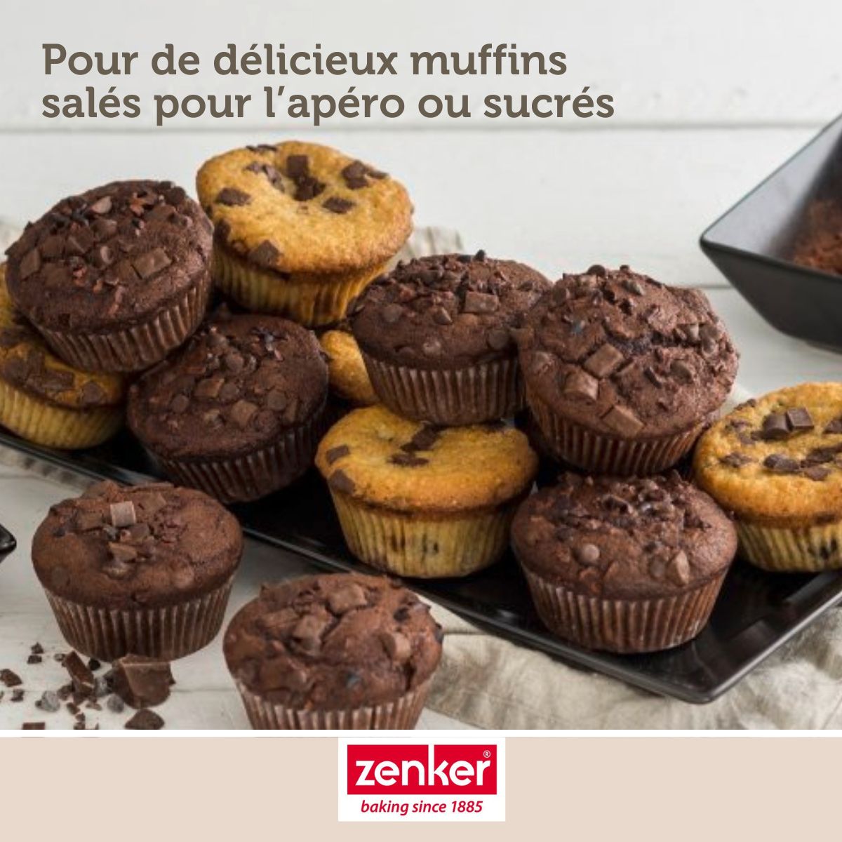 Moule à muffins 6 empreintes Zenker Silicone fibre de verre