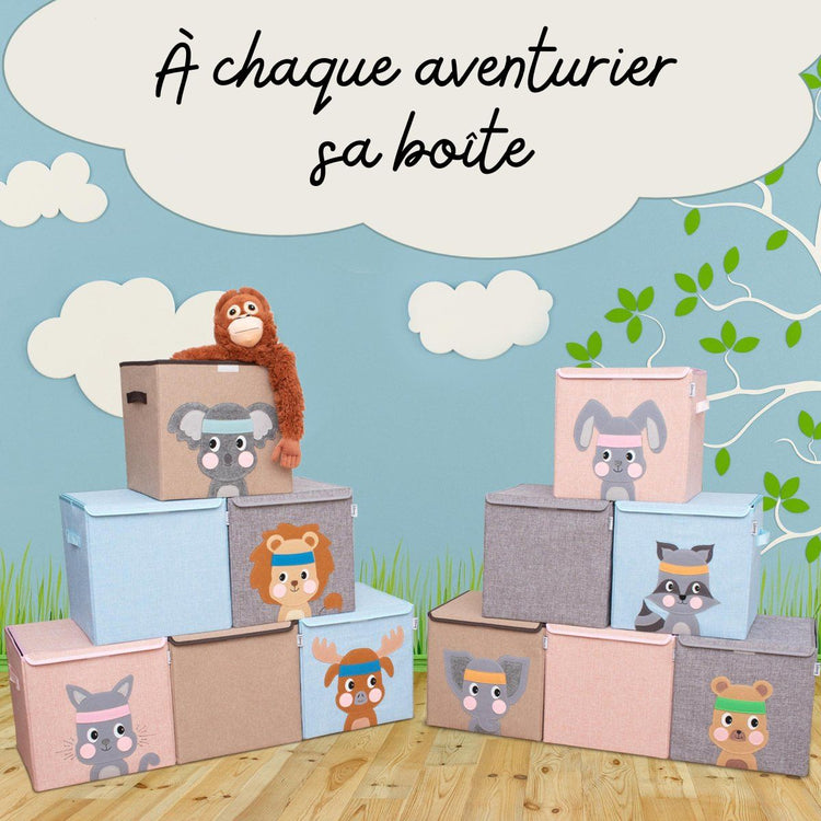 Boîte de rangement "lapin" avec couvercle, compatible avec l'étagère IKEA KALLAX Lifeney