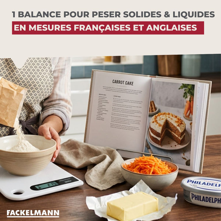Balance de Cuisine Électronique Grise 5 kg Fackelmann