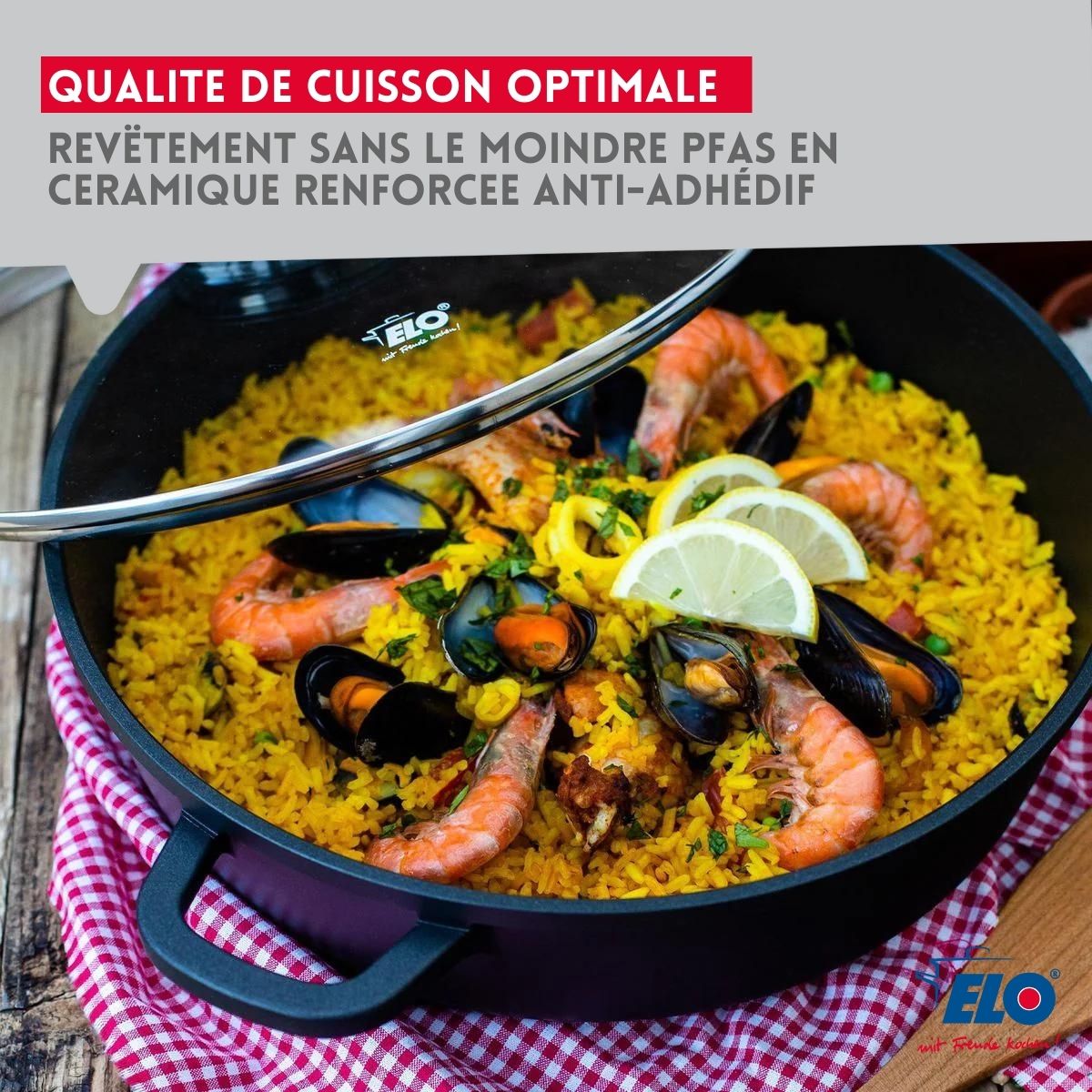 Set de 3 faitouts avec couvercles en verre 16 cm 20 cm et 24 cm Elo Alucast