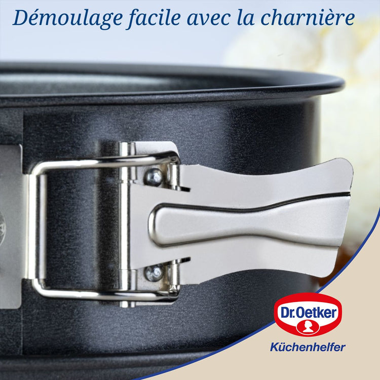 Lot de 2 moules à gâteaux 18/18 cm en acier Dr oetker Tradition