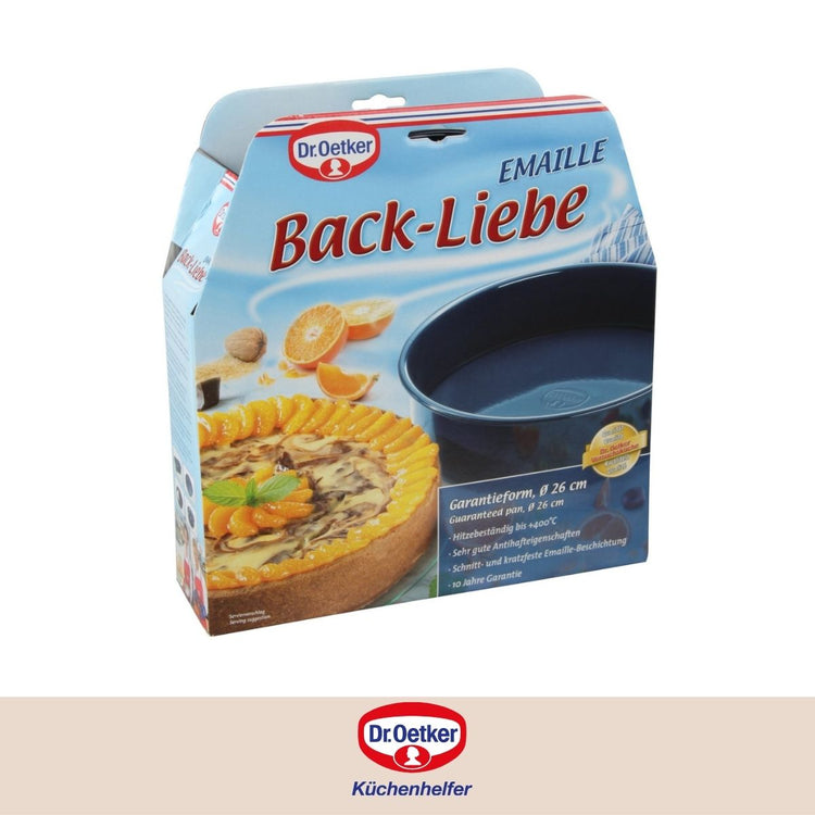 Lot de 2 moules à gâteaux 24,5/24,5 cm en acier Dr Oetker Back-Liebe