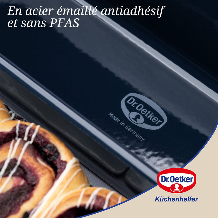 Lot de 2 moules à gâteaux 35/35 cm en acier Dr Oetker Back-Liebe