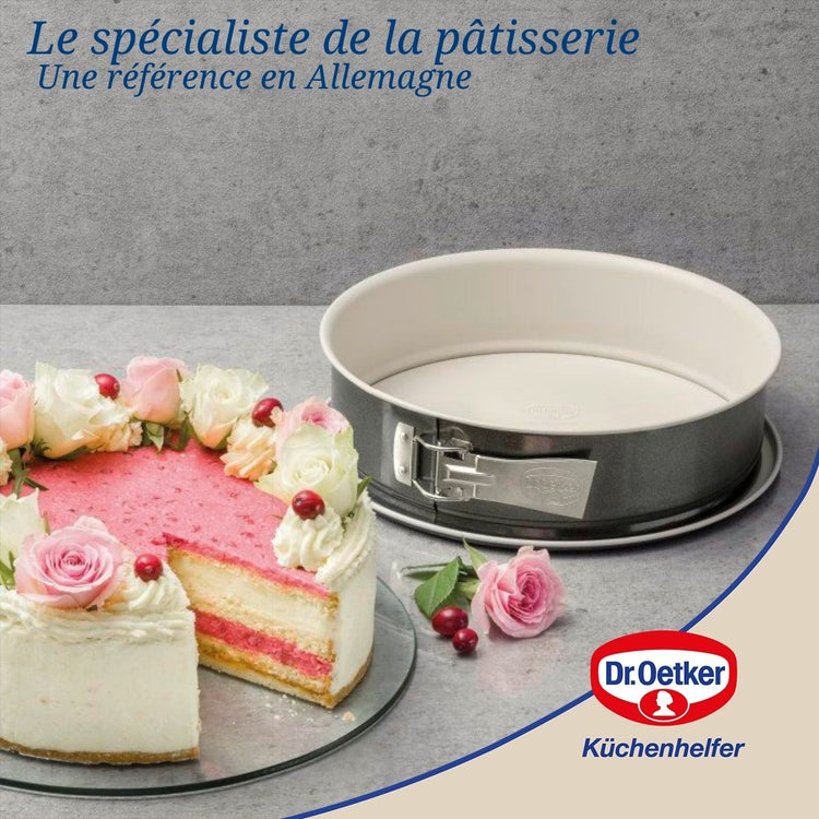 Lot de 2 moules à gâteaux 28/28 cm en acier Dr oetker Back-trend