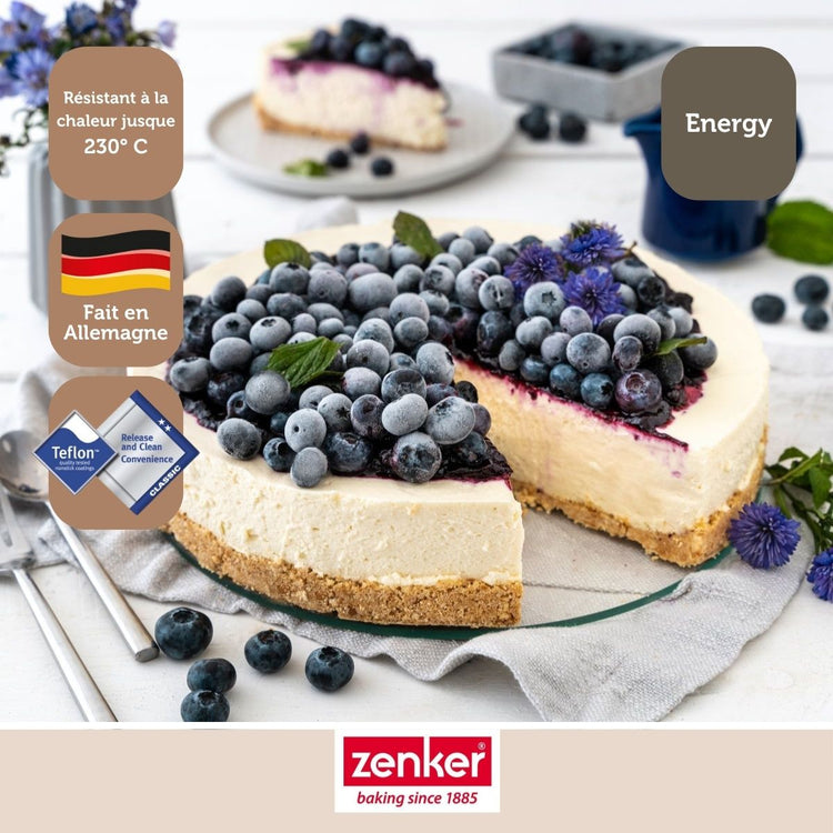 Lot de 2 moules à gâteaux 26/26 cm en acier Zenker Energy