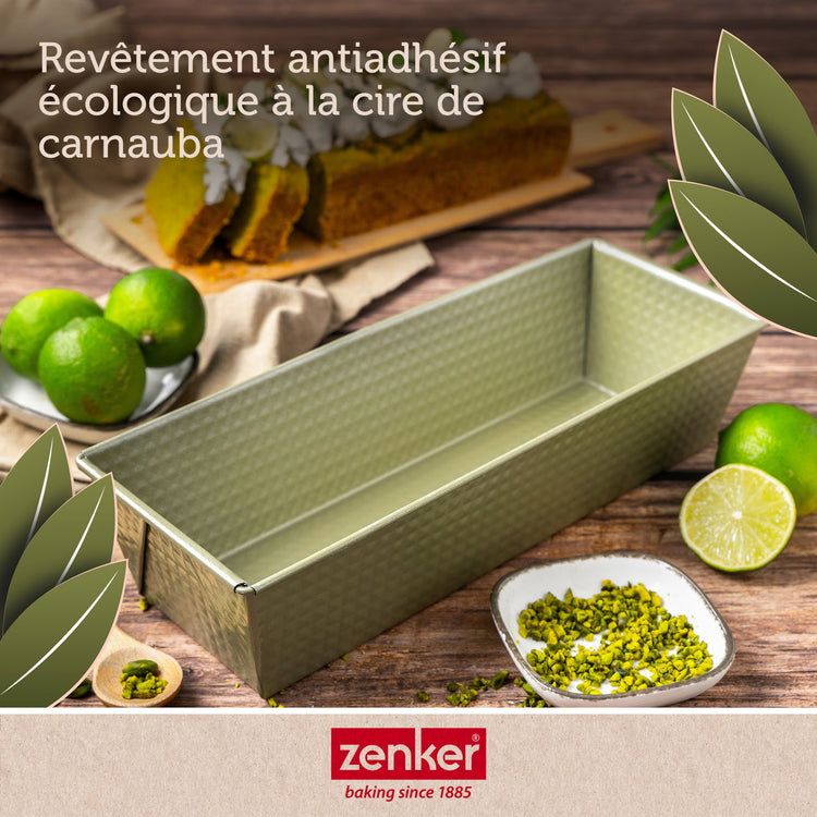 Lot de 2 moules à gâteaux 30/30 cm en acier Zenker Green Vision