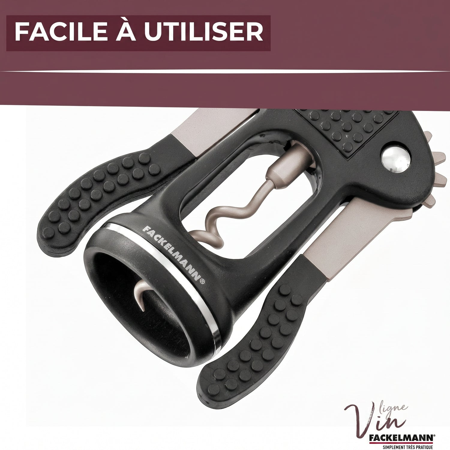 Tire-bouchon à levier décapsuleur 17 cm Fackelmann Bar Concept