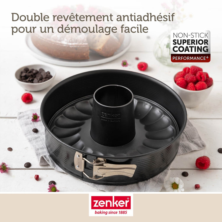 Moule à manqué et à savarin double fond 28 cm Zenker PerfectBack+
