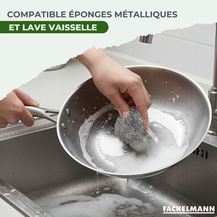 Poêle 28 cm en inox 18/10 Triply Fackelmann Vita3