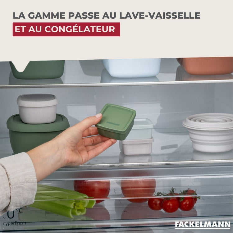 Lot de 6 boîtes hermétiques 3,5 cl avec 6 ustensiles de cuisine Fackelmann Storage