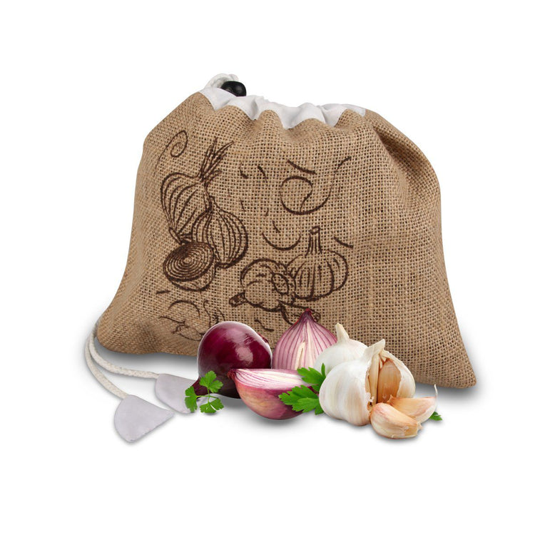 Lot de 2 sacs à légumes réutilisables avec 2 ustensiles de cuisine Fackelmann Nature