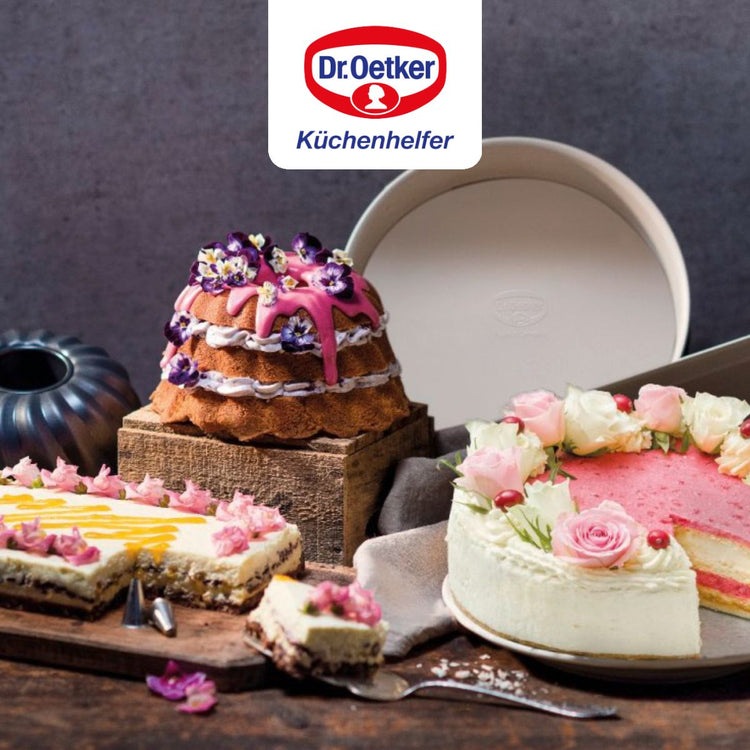 Lot de 2 moules à gâteaux 28/28 cm en acier Dr oetker Back-trend