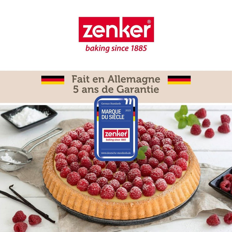 Ensemble de 2 Moules à tarte renversée 28 cm Zenker Black Metallic