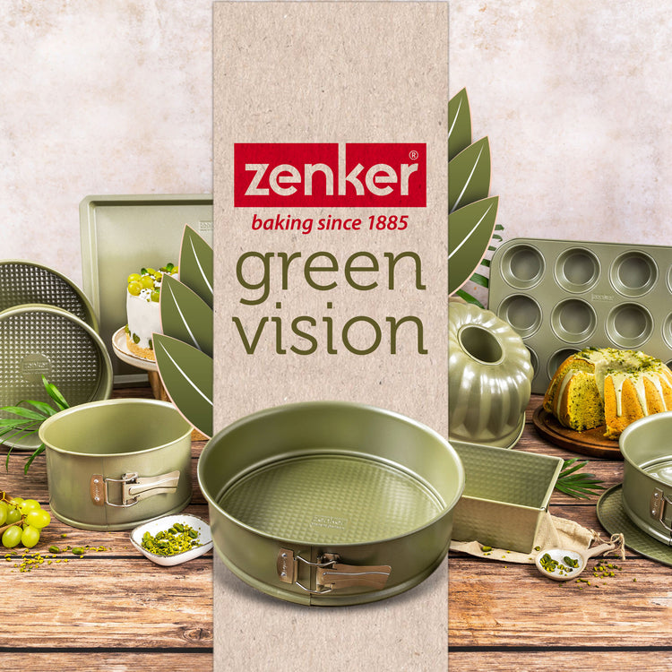Lot de 2 moules à manqué 26/26 cm en acier Zenker Green Vision