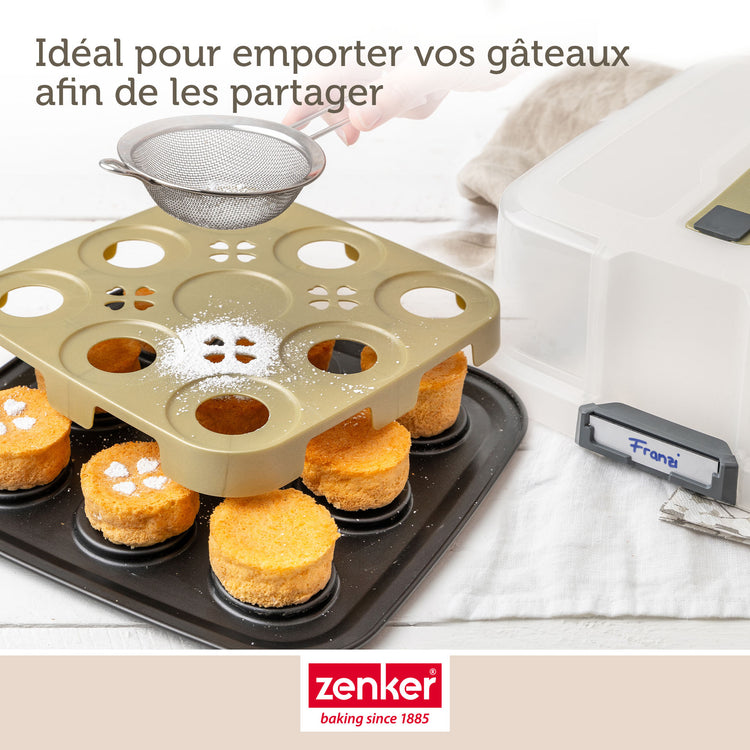 Lot de 2 moules à gâteaux 29/29 cm en acier Zenker Bake Click and Go
