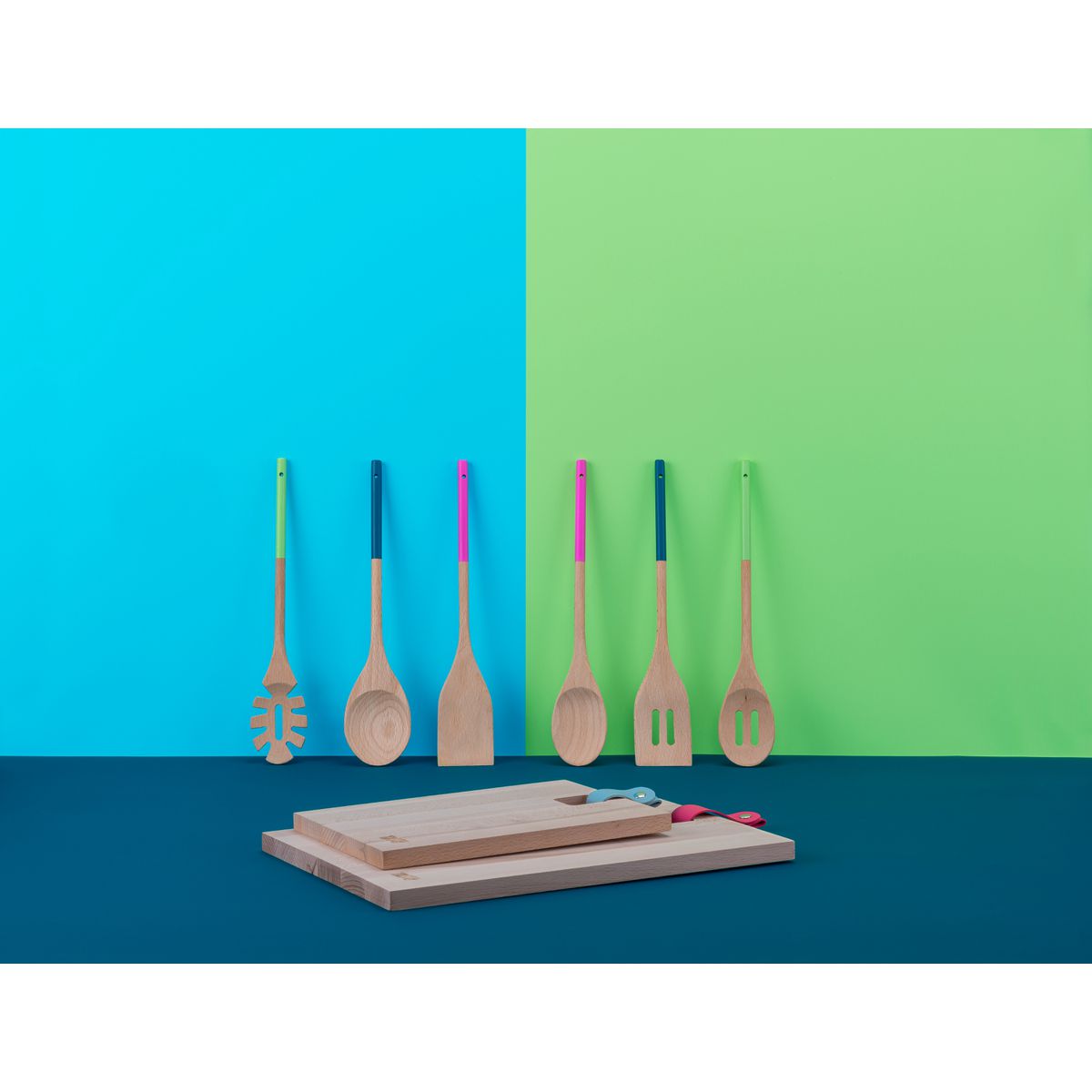 Planche à découper en bois rectangulaire 35 x 25 cm Tasty Green