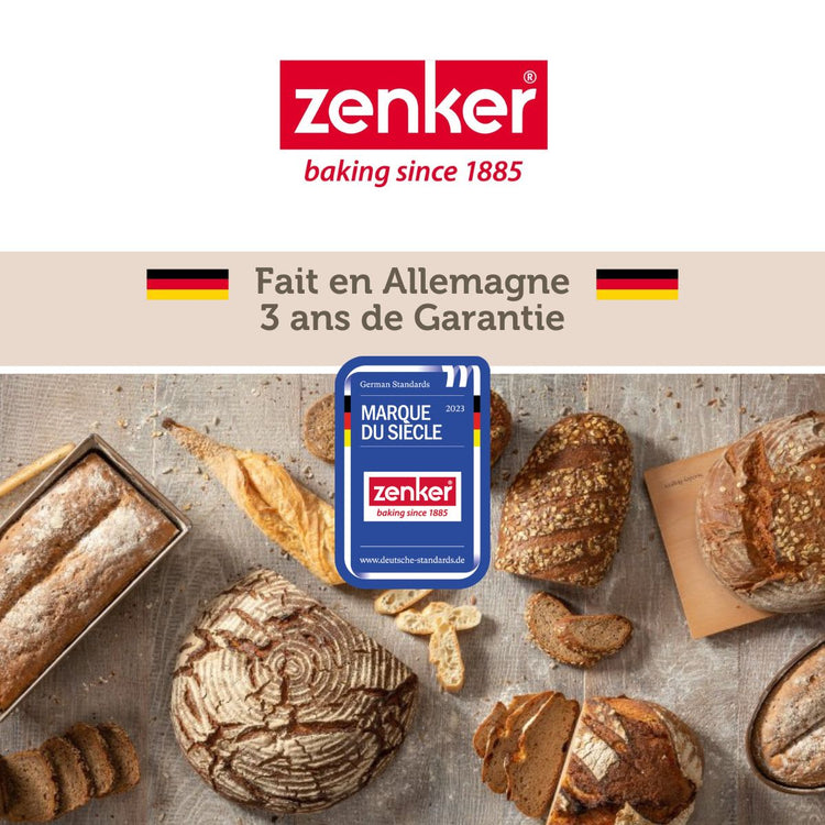 Lot de 2 Moules à cake extensibles de 28 à 40 cm Zenker Pure