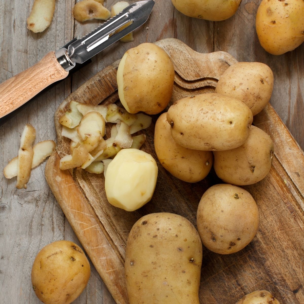 Lot de 2 éplucheurs à asperges manche en bois Fackelmann