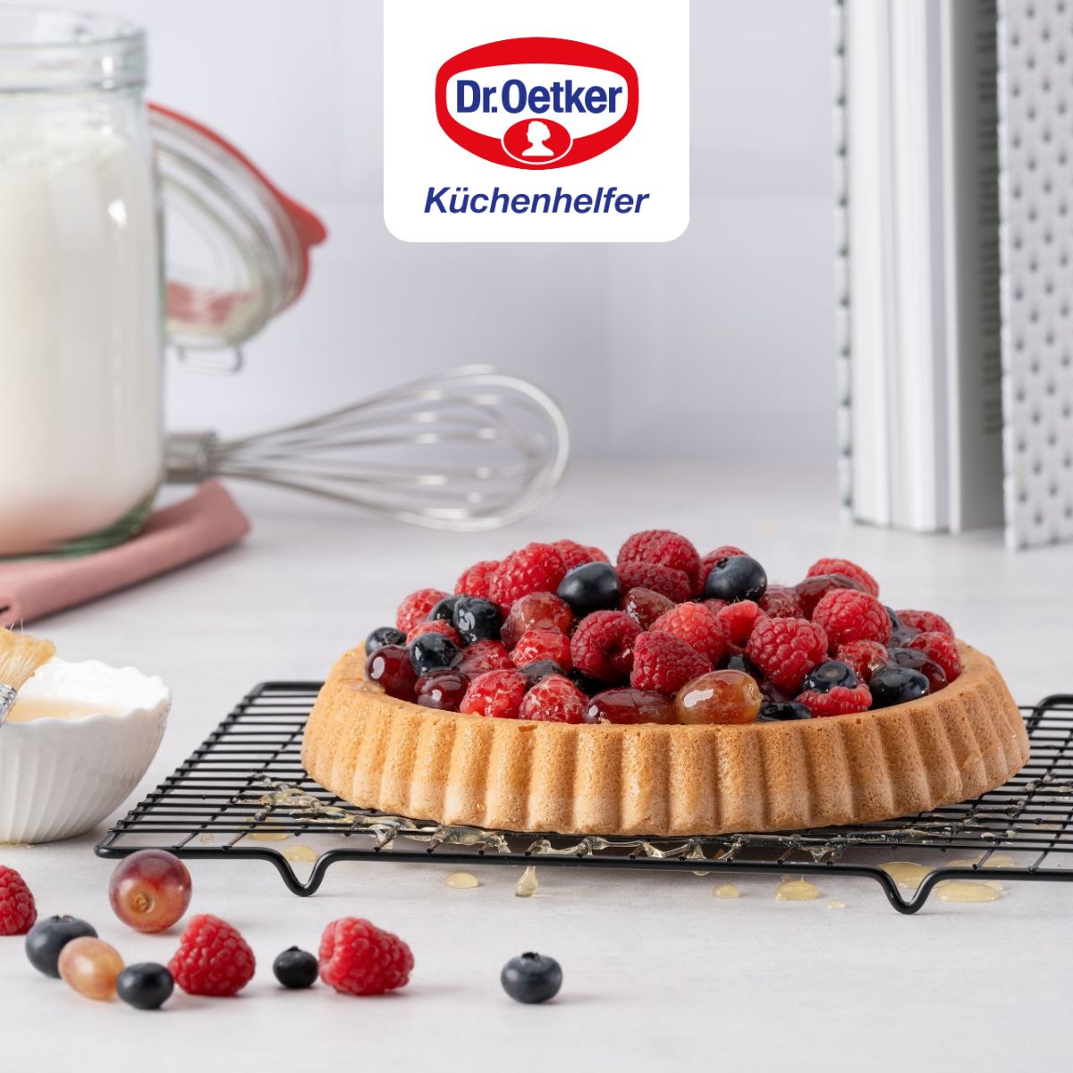 Set de 2 moules à tarte renversée 22 cm et 28 cm Dr Oetker tradition