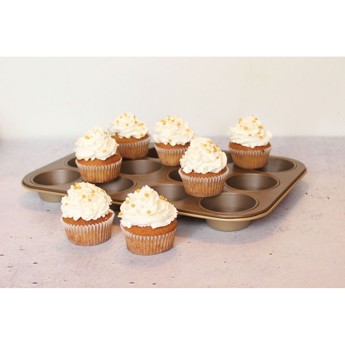 Lot de 75 moules à muffins en papier blanc de 5 cm de diamètre Zenker Smart Pastry