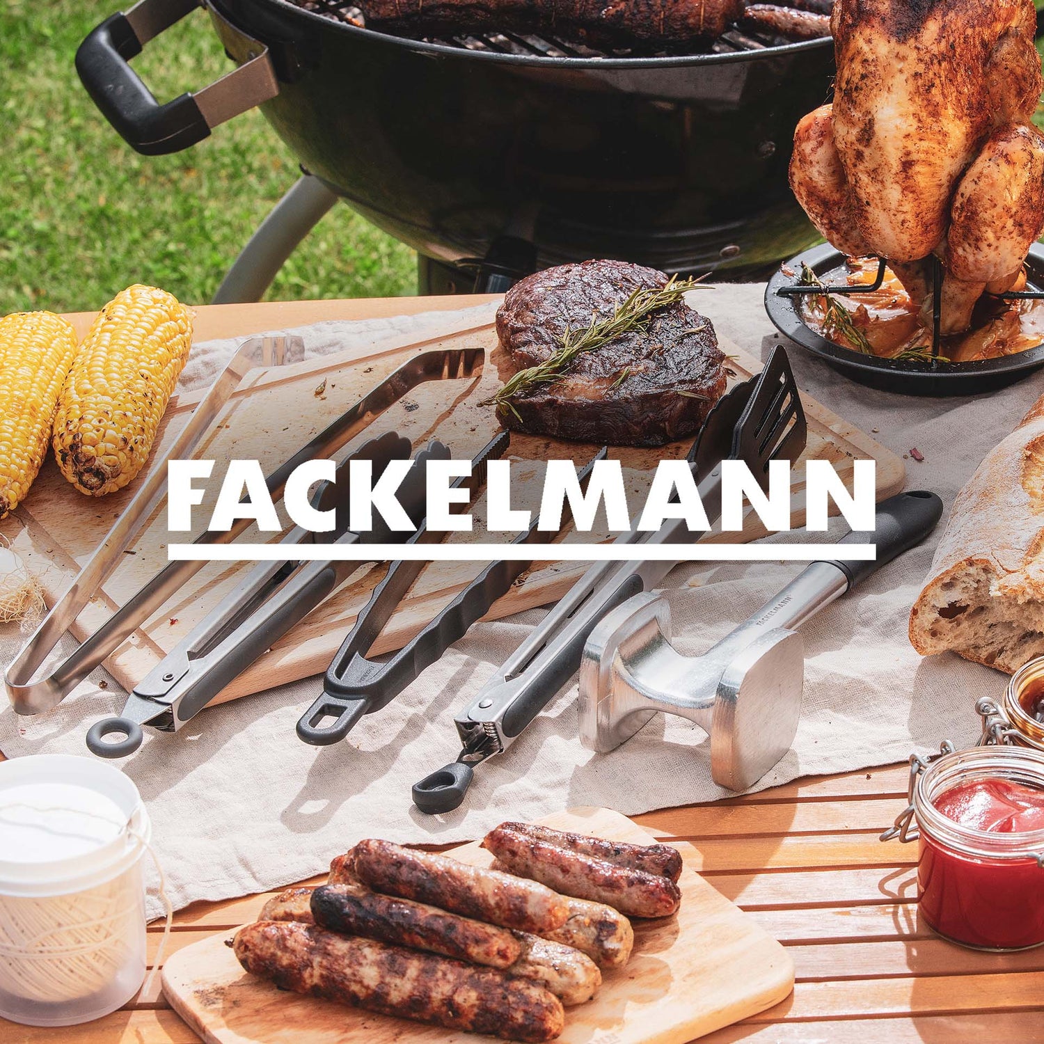 Pince de cuisine double embout 35 cm Fackelmann Penderie