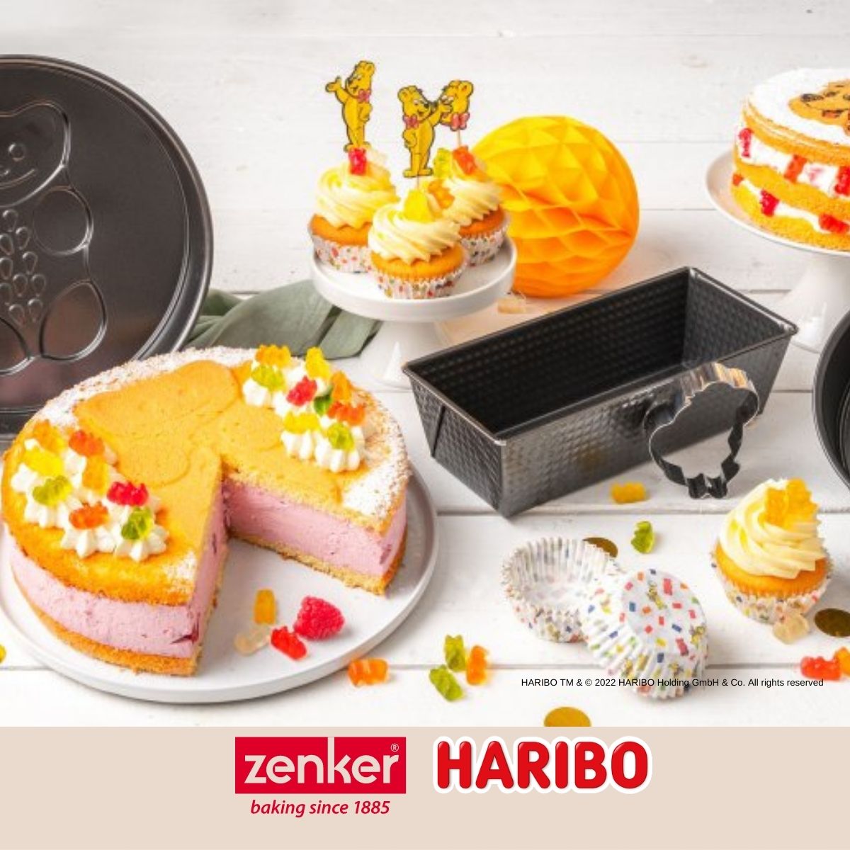 Lot de 24 piques apéritif avec décoration Zenker Haribo