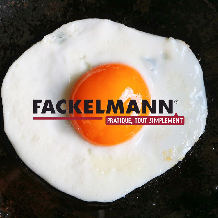 Set poêle 20 cm fonte alu revêtement antiadhésif céramique sans PFAS et 6 ustensiles inox Fackelmann Crossroad