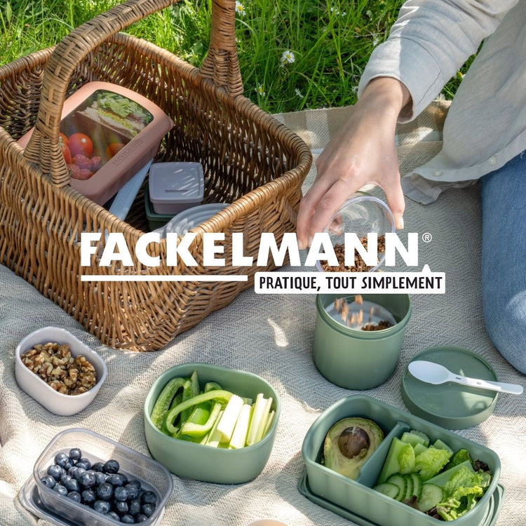 Lot de 6 boîtes hermétiques 3,5 cl avec 6 ustensiles de cuisine Fackelmann Storage