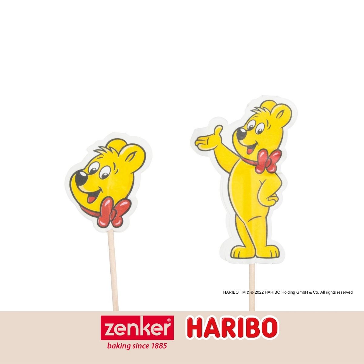 Lot de 24 piques apéritif avec décoration Zenker Haribo