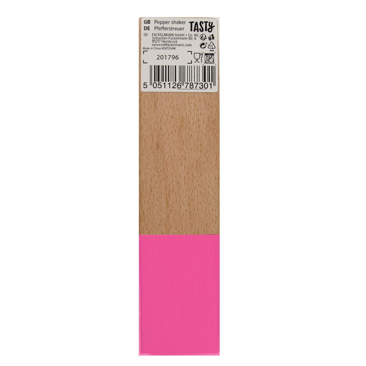 Poivrière design en bois Tasty Green