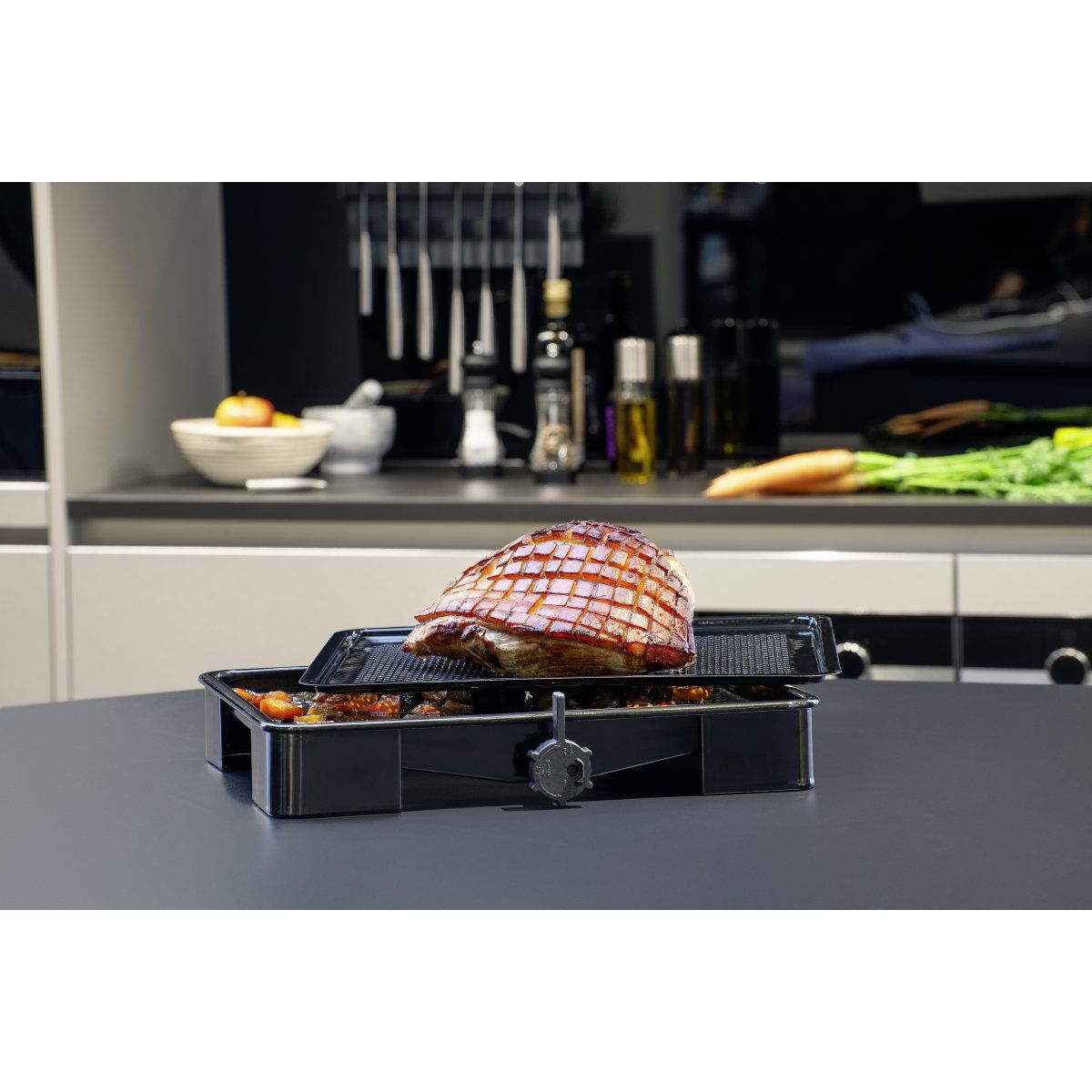 Plat de cuisson four pour rôti avec bac de récupération du jus de 3 litres Zenker Special Cooking